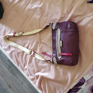 Coach daisy spectator eggplant crossbody